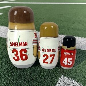 Ohio State Buckeyes -Spielman - George- Griffin- Russian Nesting Doll New In Box